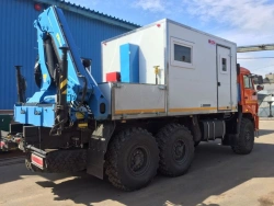 Multi-Functional Truck with Hydraulic Crane KMA on KAMAZ 43118 Base 41K03N-U6