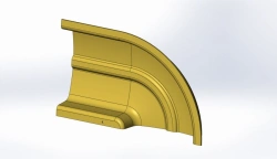 Polyester Fiberglass Pipeline Cover for Vehicle Cladding 5299-8119018-01