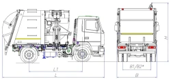 Side Loading Garbage Truck MK-3554-02