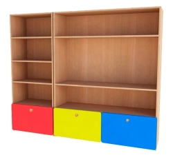 Colorful Children's Shelving Unit "Neznayka" Model 40022