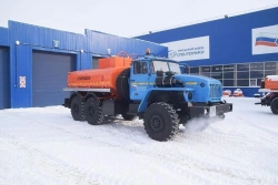 Fuel Tanker for Light Oil Products, UZST Model 6619-13 on Ural Chassis 5557-1151-60/70, 5557-6151-72