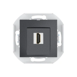 CADUCEUS ALING PRESTIGE HDMI Keystone Wall Socket, Graphite, Art. 60163.2