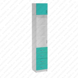 Document Cabinet with Shelves and Drawers, Model SHK.14.08 (Mod.1)