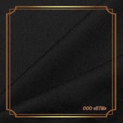 Black Cotton Fabric, Twill Weave, Article 05-05/20