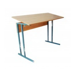 Adjustable Two-Seat Student Desk with Regulating Lid