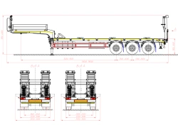 Semi-Trailer 98134V for Heavy Equipment Transport