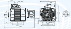 AC Induction Motors Series 5ANK 315, Phase Rotor, 75-375 kW