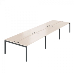 Double Bench with 6 Workstations AMB-005-6