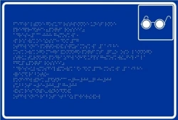 Braille Information Sign - Tactile Signage for Public Information