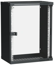 LINEA WE 15U Wall-Mount Cabinet 550x350mm Black Glass Door LWE5-15U53-GF