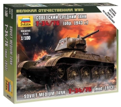 Soviet Medium Tank T-34/76 Model (1943 Edition)