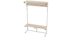 Floor Coat Rack with Bench, One-Sided, 1200x370x1800mm