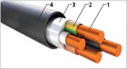 Power Cable with Plastic Insulation for Voltage 0.66 and 1 kV VVG