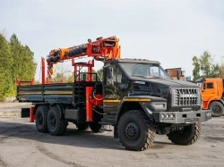 Multi-functional Truck with Hydraulic Crane MKMA on Ural 4320 U0K05N-4L150