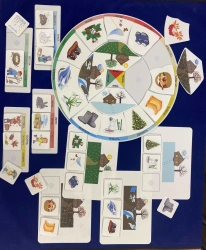 Seasonal Puzzle Game "Circle" for Preschool Children