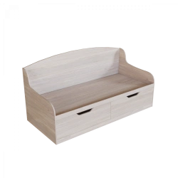 KR-2 Bed with Two Storage Drawers