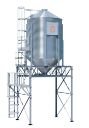 Metal Cone Bottom Silo for Short-Term Grain Storage SKEA92-2-4.8-3