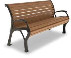 Cast Iron Bench "Holland" with Armrests A1011