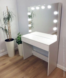 Makeup Table with Mirror and Backlight