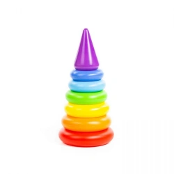 Classic Ring-Cone Stacking Toy (8 Elements) - 280mm, Art. 62376