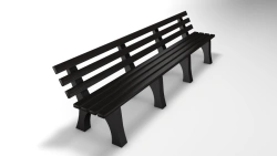 Classic Bench 3m with Backrest