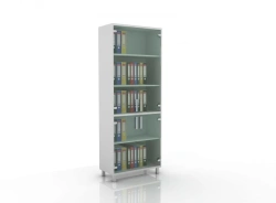 Document Cabinet with Glass Doors, Model 105-003-3, 800x400x2100mm
