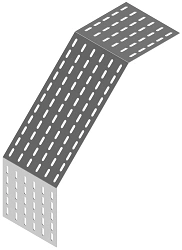 Vertical External Cable Tray Angle Base 90 Degrees DKY 000 V90