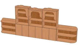 City Shelf System with Arched Panels - Model C-Go