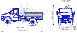 Diesel Truck with a Maximum Allowable Weight of 3.5 to 12 Tons - Dump Truck