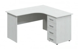 Corner Teacher Desk with Rolling Pedestal MGS3.037