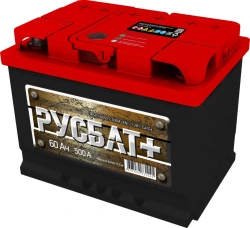 Lead-Acid Starter Battery 6СТ-60VL RUSBAT+