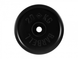 Rubber-Coated Disc Euro-Classic, Black, 51 mm, 20 kg