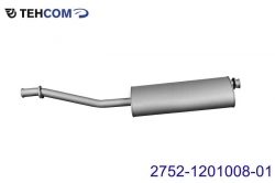 Exhaust Silencer with Pipe for Sobol Vehicle - 2752-1201008-01