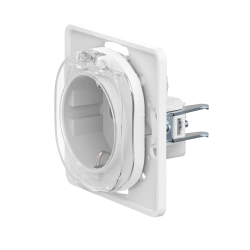 Caduceus Aling EON 16A Grounded Socket for Hidden Installation, White