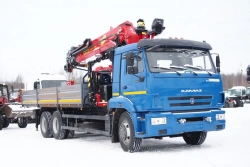 Multifunctional Truck with Hydraulic Crane MKMA on KAMAZ 43118 Base 41K34N-UN