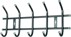 Wall-Mounted Clothes Hanger with Hooks
