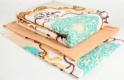 Adult Bed Linen Set in Cotton and Blended Fabric (Pillowcase, Sheet, Duvet Cover)