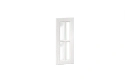 Kitchen Cabinet End Panel with Glass, 722mm, White Textured Oak, Model LD.274760.000