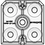 LED Lens for AMT-ST-40x40-3535-PFI Lighting Fixtures