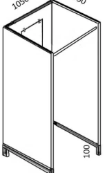 Fitting Room Cabin with Curtain, Mirror, and Bench