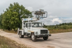 Hydraulic Aerial Platform AHP-22T GAZ-33098 with 5-Seater Cabin