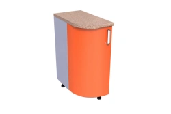 Right Radius Kitchen Corner Table KС-02 (Open/Closed)