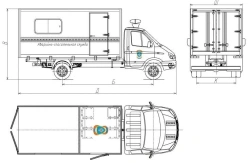 Emergency Rescue Vehicle Model 3008AK-1, 3008AK-2 on GAZ Chassis 3302