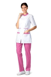 Women's Zippered Jacket with Short Sleeves and Stylish Pockets - Model 3.812