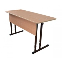 Adjustable Two-Seat Student Desk with Tilted Surface, Model 50010