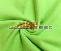 Synthetic Knit Fabric (100% PE), Plush Single-Sided Loop Back, Smooth Dyed