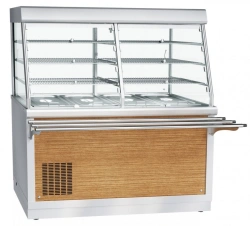 High-Temperature Refrigerated Display Counter with Neutral Cabinet PVV(N)-70X-C-01-NS (Kashir)