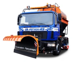 Combined Sweeping Machine R-45.115M Model 555680 on MAZ-5550S3, 5550S5, 555025, 555026 Base