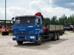Special Truck with Hydraulic Crane KMA on KAMAZ 43118 Base - 41K12N-UB