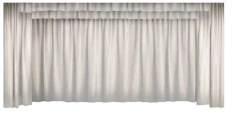 White Cabinet Curtain Set Model "White